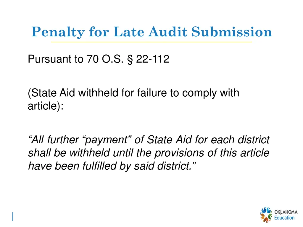 penalty for late audit submission