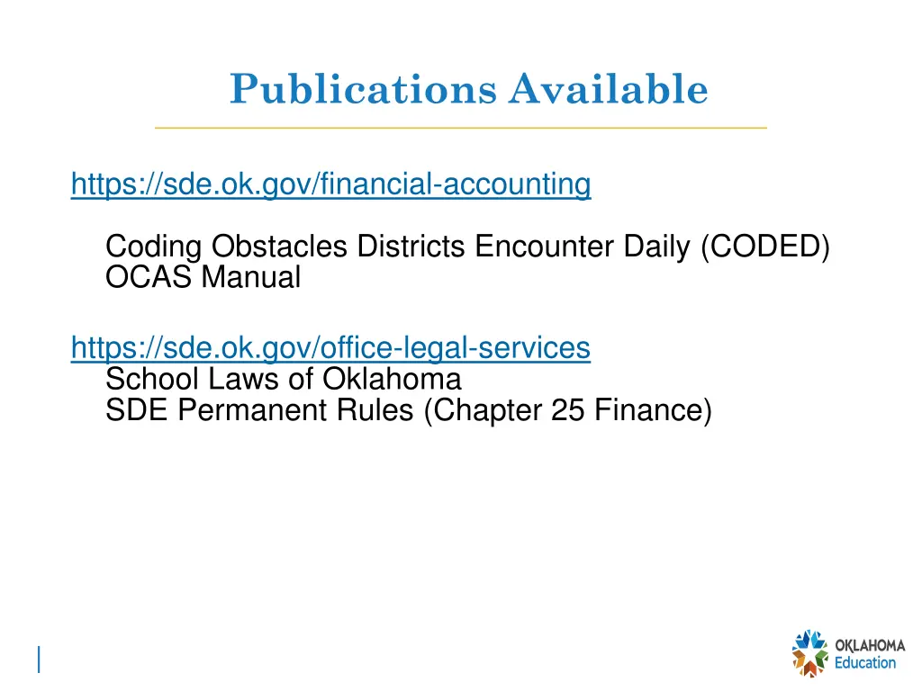 publications available