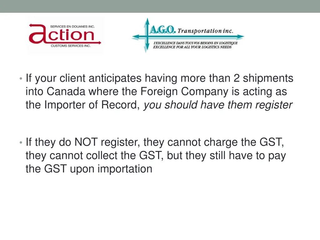 s hould your client r egister