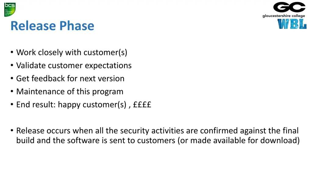 release phase