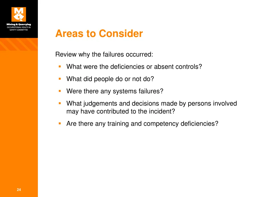 areas to consider 1