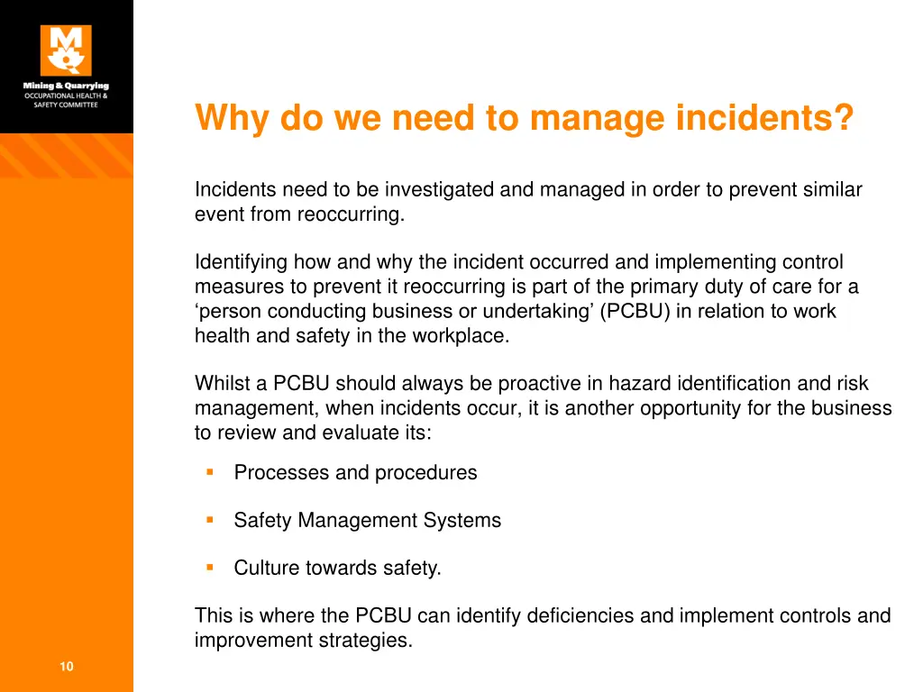 why do we need to manage incidents