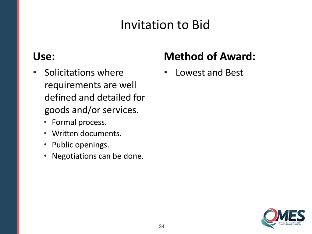 invitation to bid