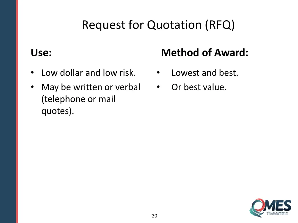 request for quotation rfq