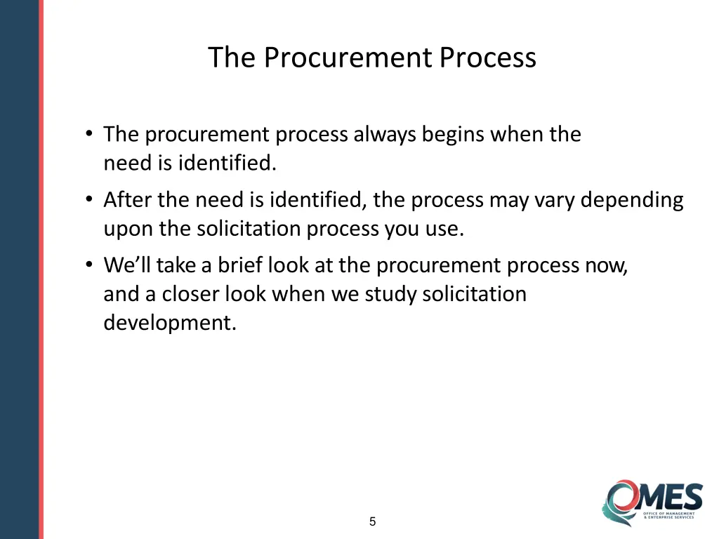the procurementprocess