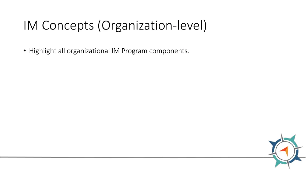 im concepts organization level
