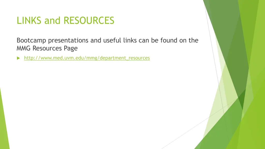 links and resources