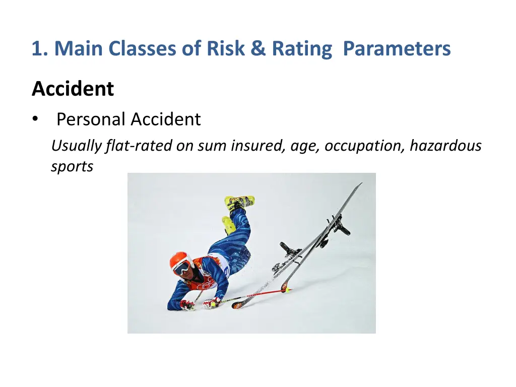 1 main classes of risk rating parameters 4