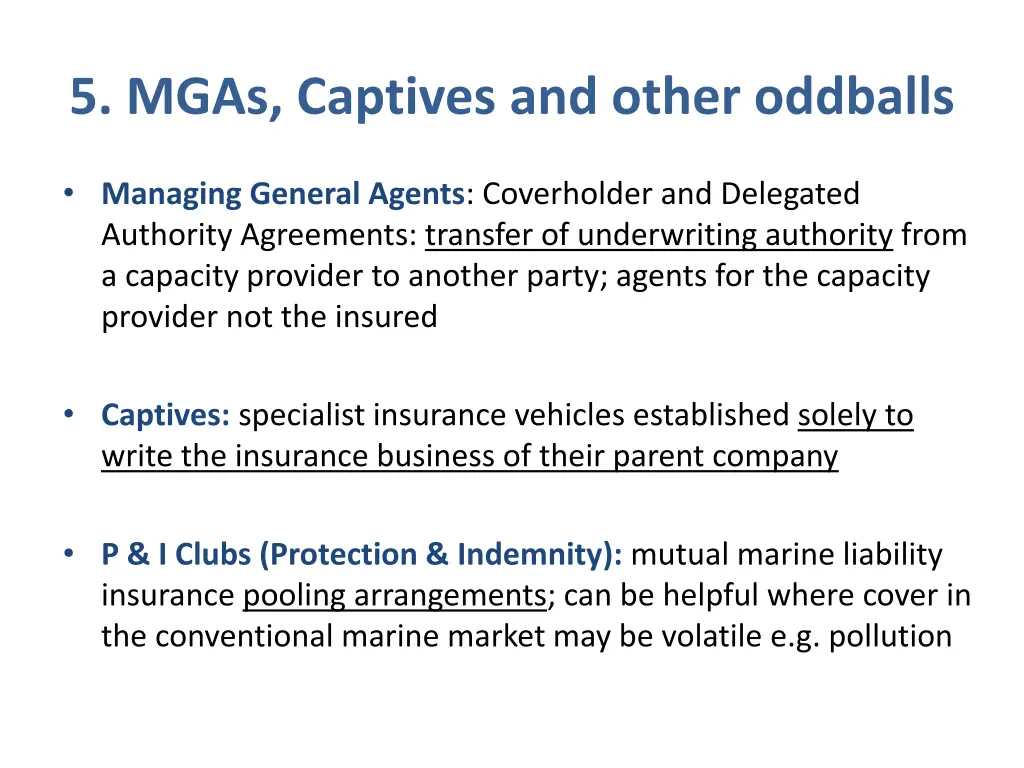 5 mgas captives and other oddballs
