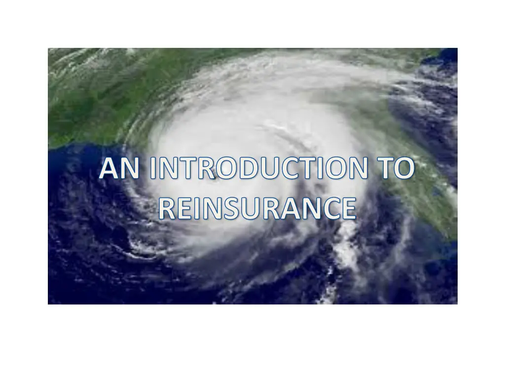 an introduction to reinsurance