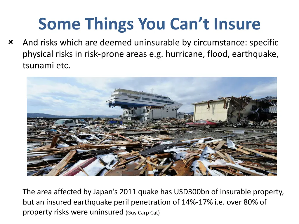 some things you can t insure and risks which