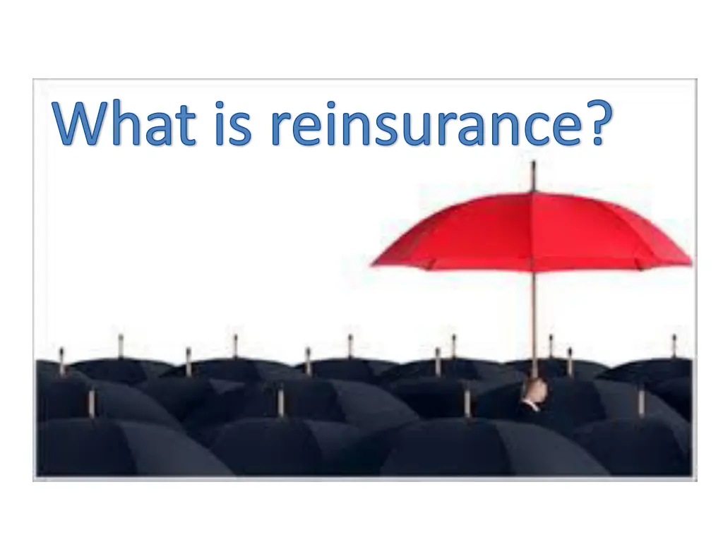 what is reinsurance