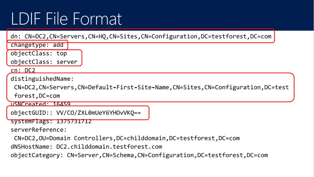 ldif file format