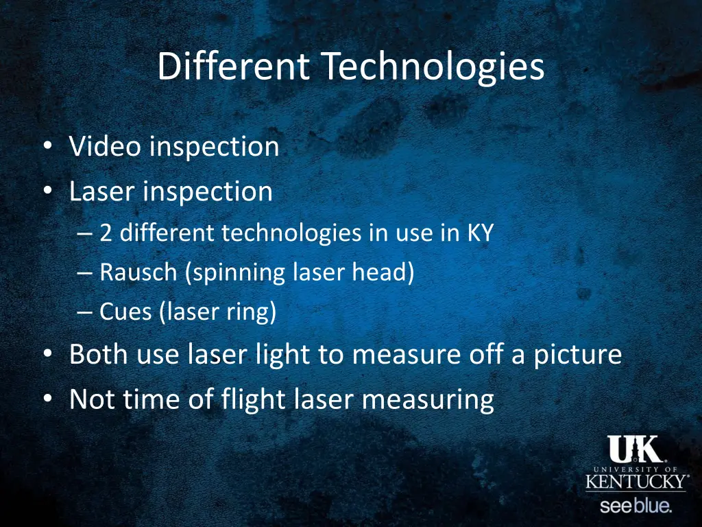 different technologies