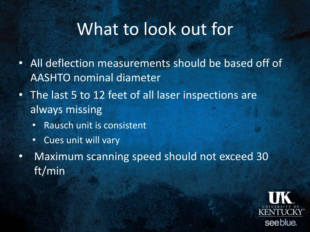 what to look out for