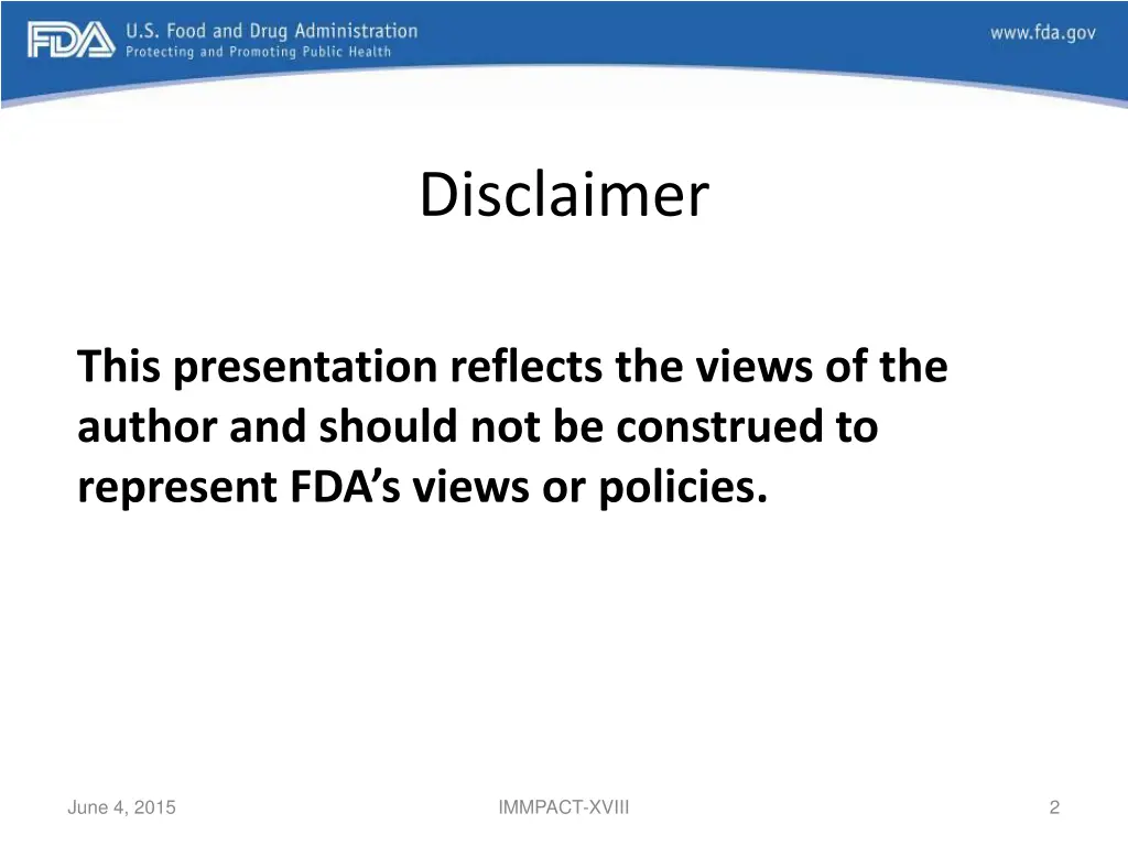 disclaimer