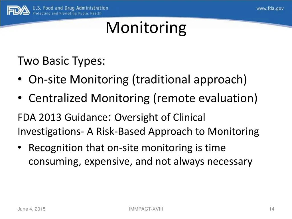 monitoring