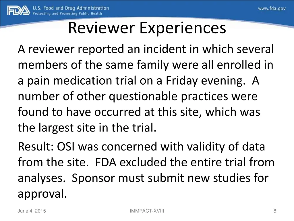 reviewer experiences a reviewer reported