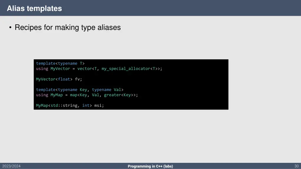 alias templates