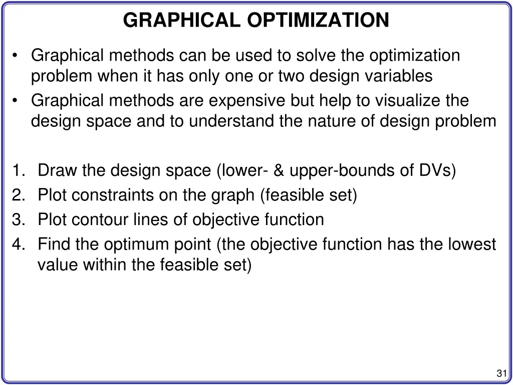 graphical optimization