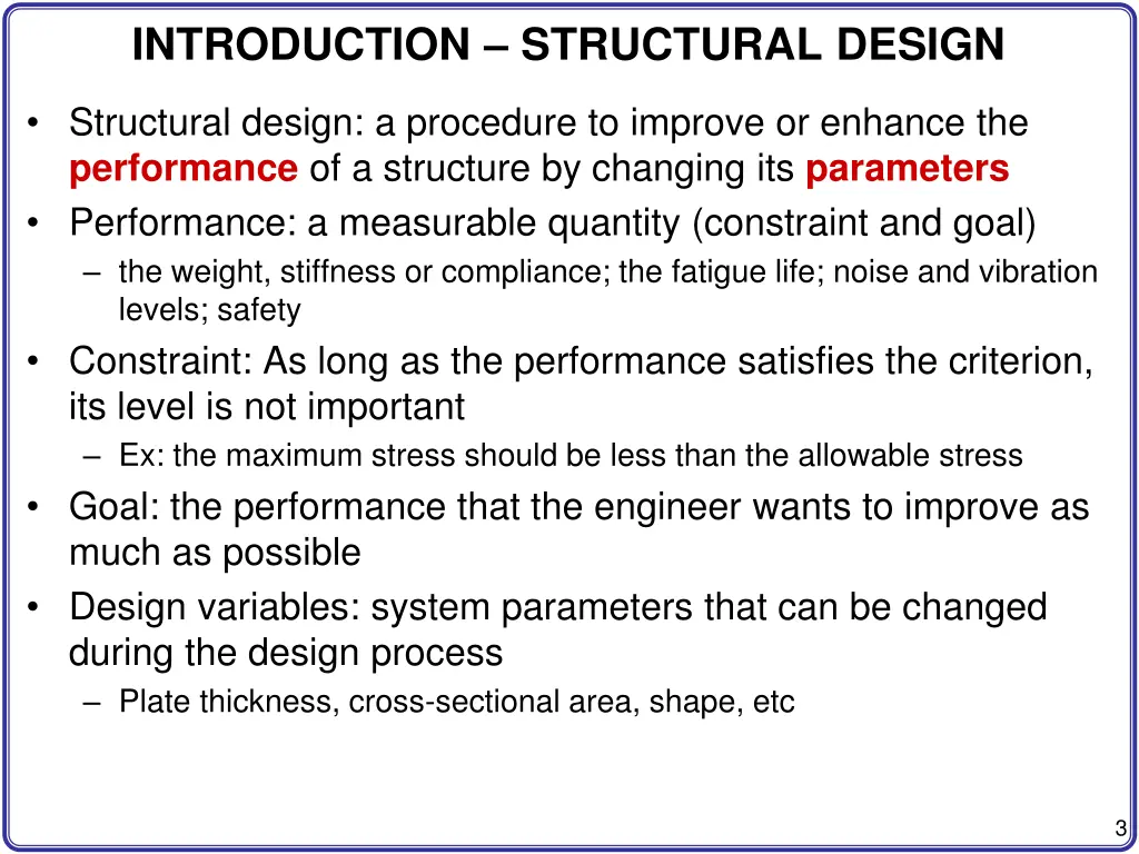 introduction structural design