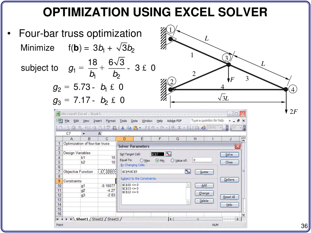 optimization using excel solver