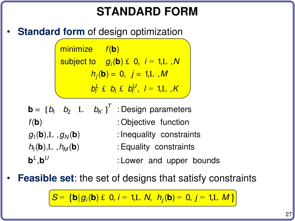 standard form