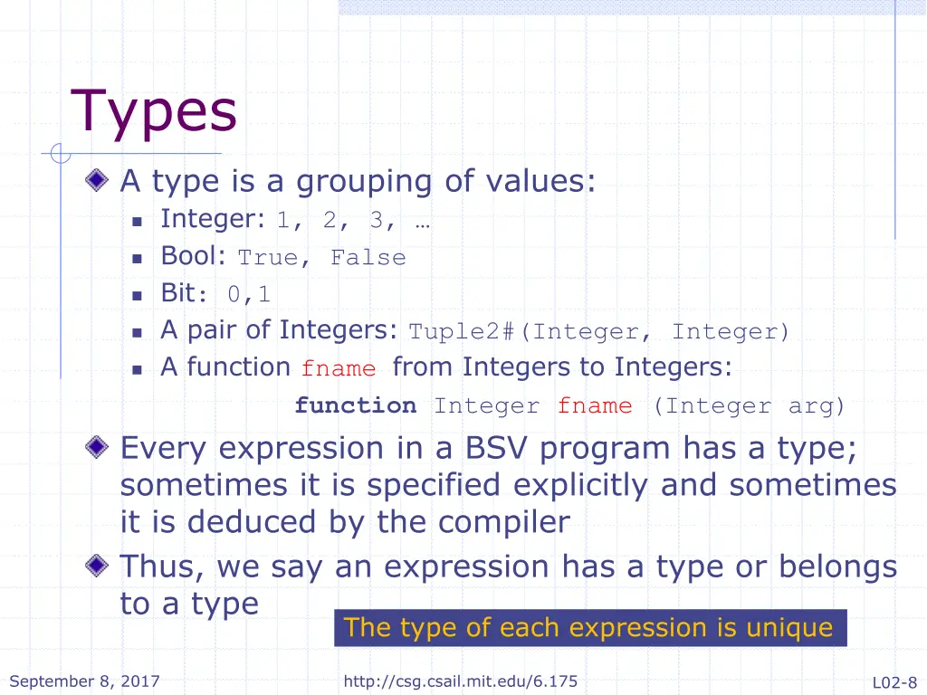 types