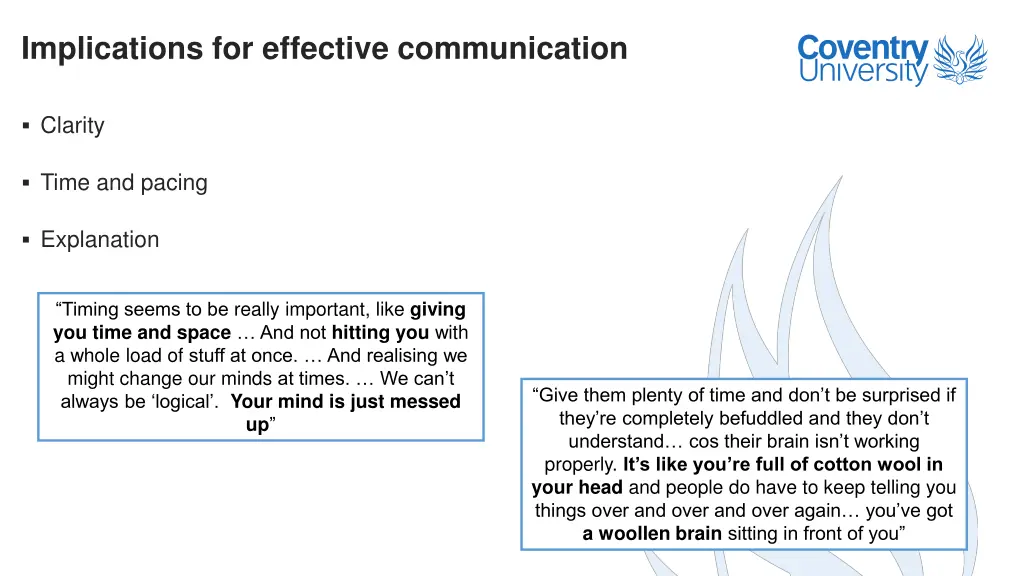 implications for effective communication