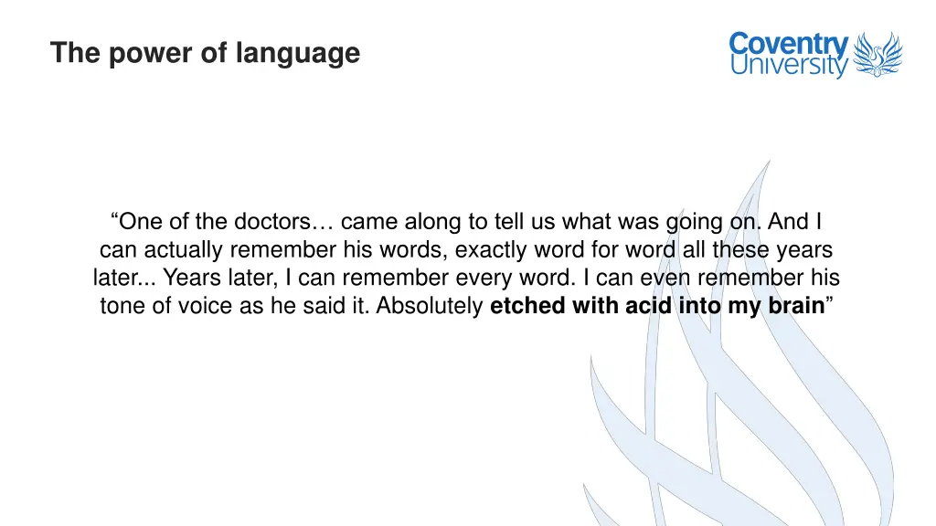 the power of language