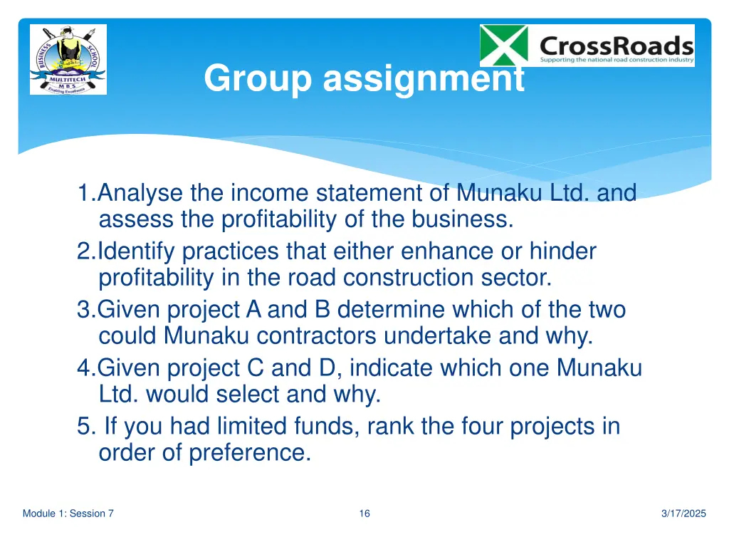 group assignment
