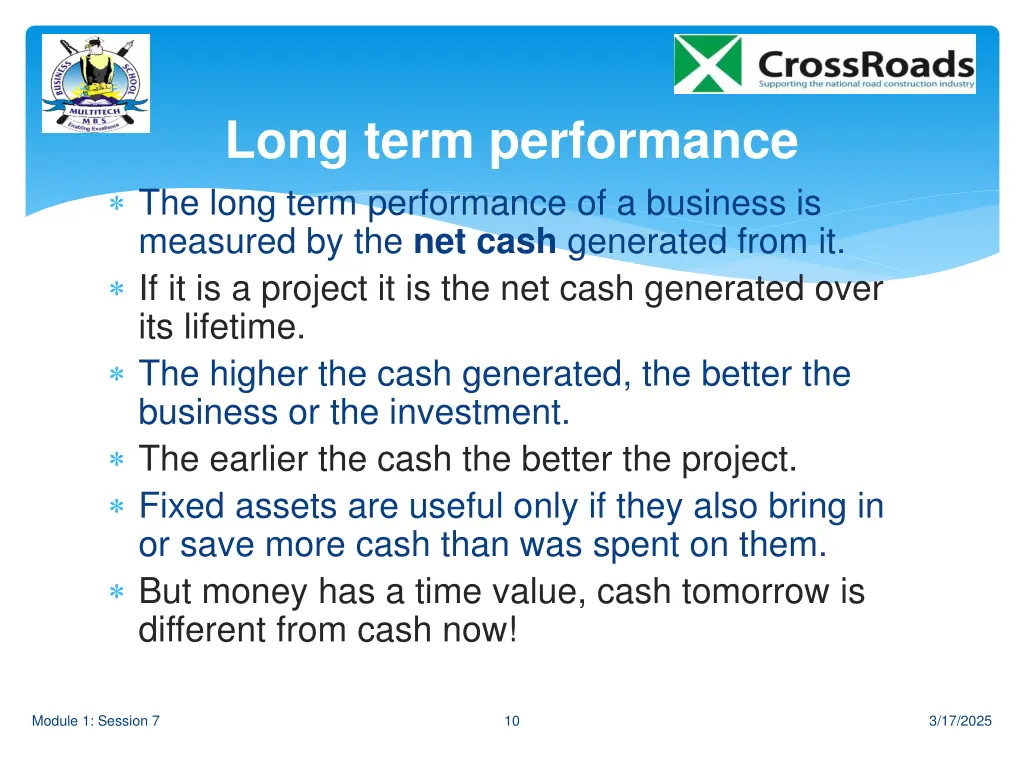 long term performance