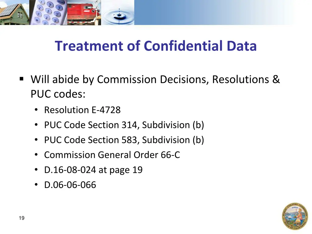 treatment of confidential data