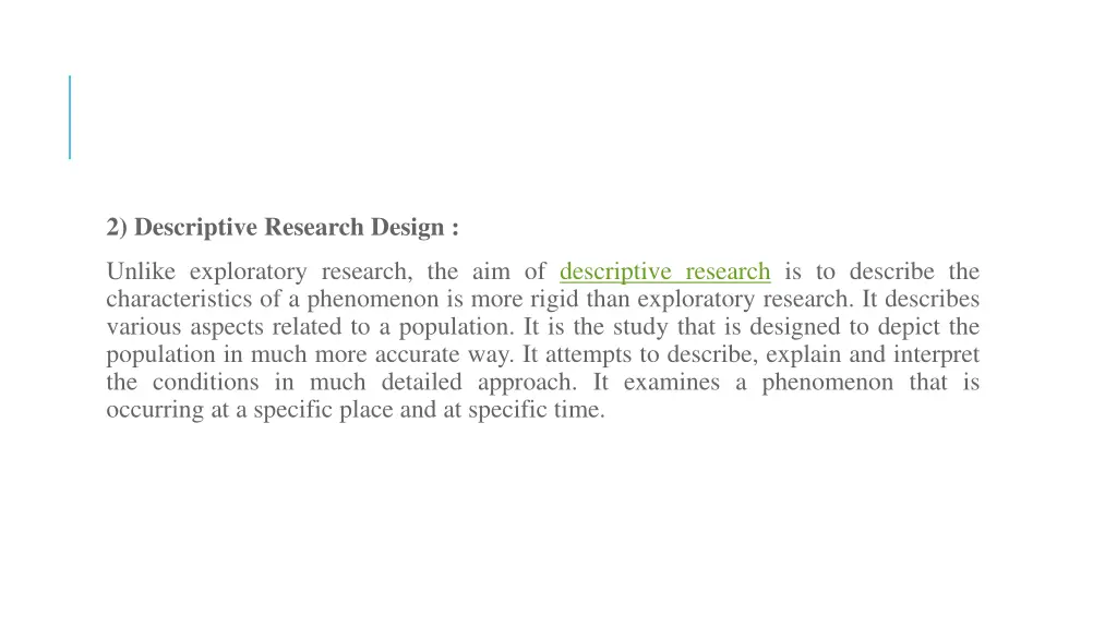2 descriptive research design