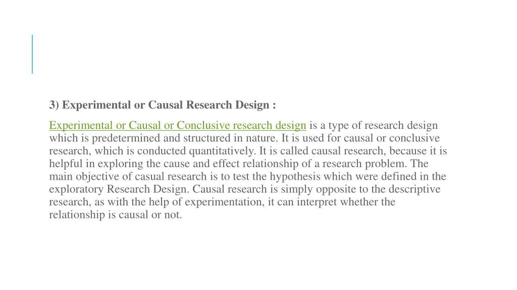 3 experimental or causal research design