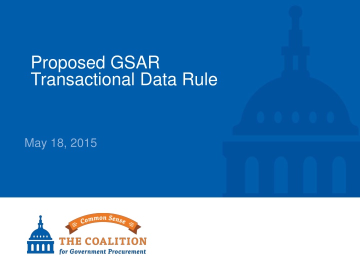 proposed gsar transactional data rule