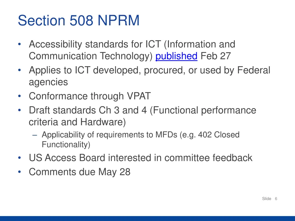 section 508 nprm