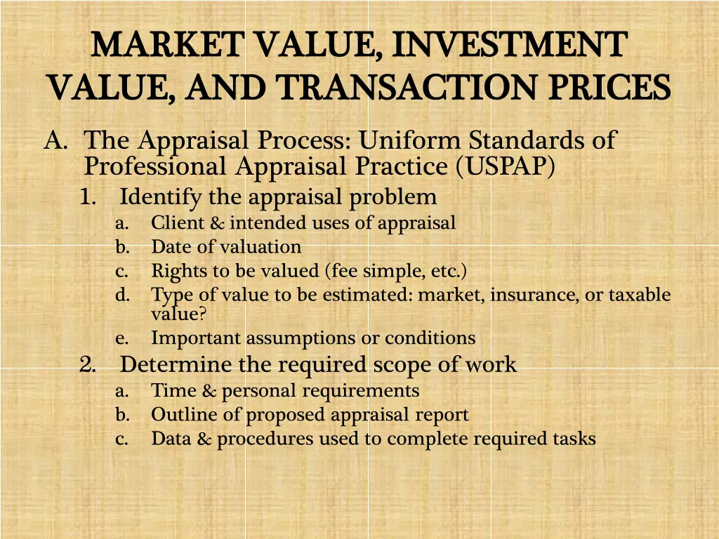 market value investment market value investment 1