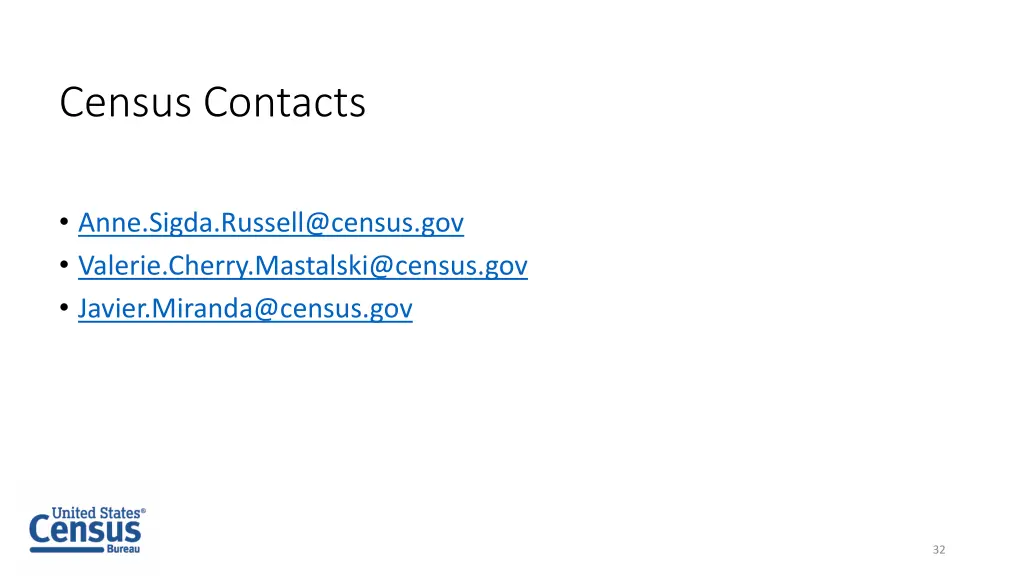 census contacts