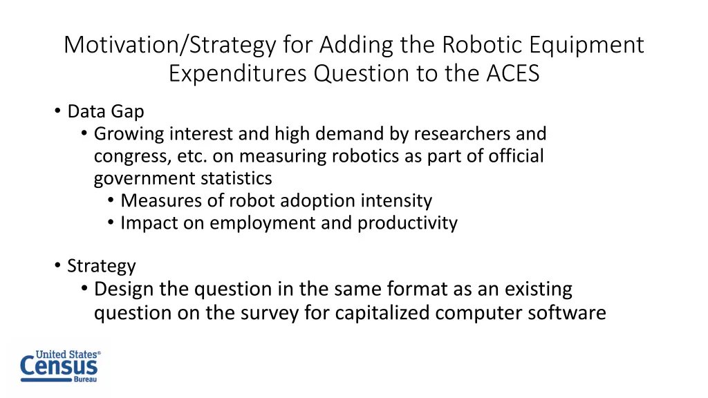 motivation strategy for adding the robotic