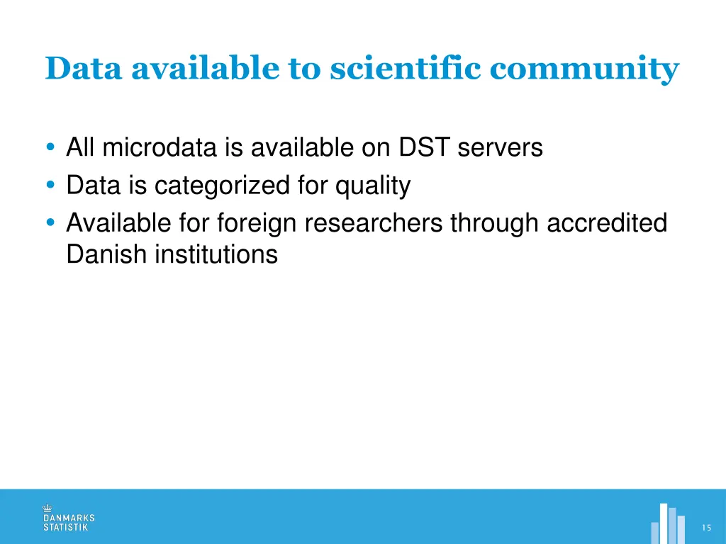 data available to scientific community