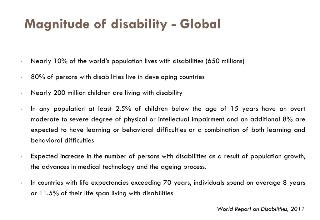 magnitude of disability global
