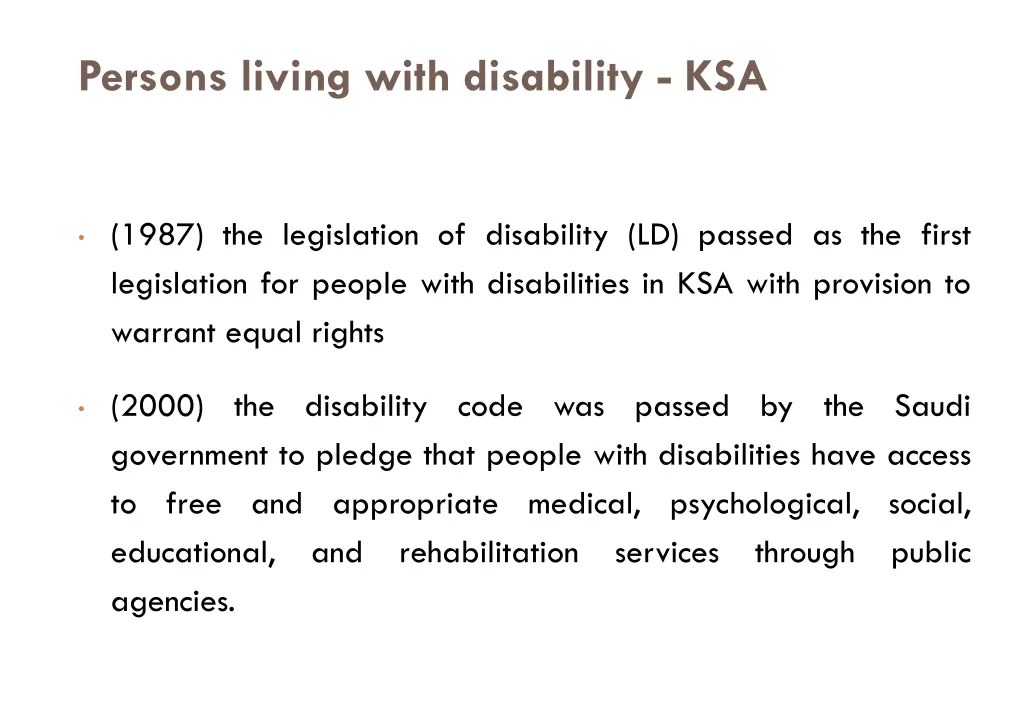 persons living with disability ksa