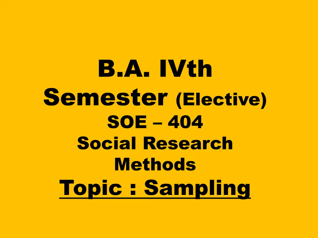 b a ivth semester elective soe 404 social