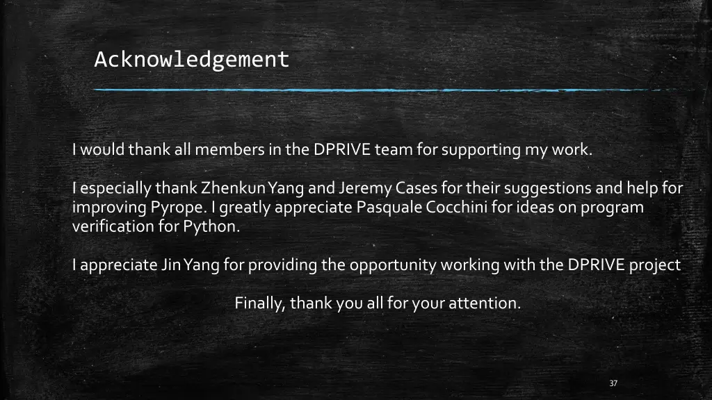 acknowledgement