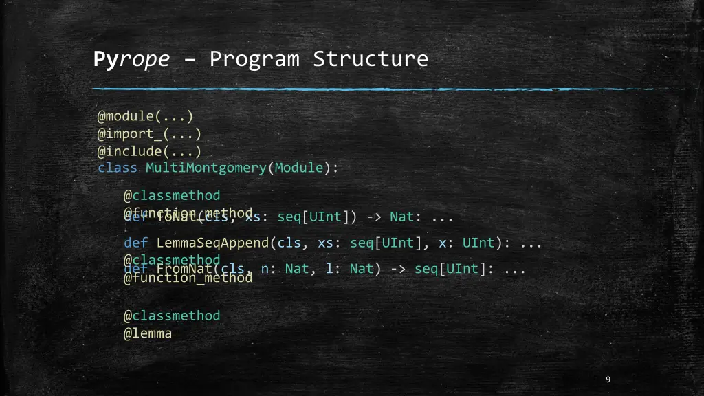 py rope program structure