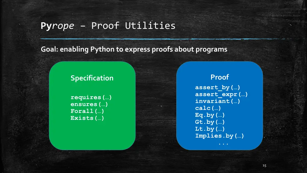 py rope proof utilities