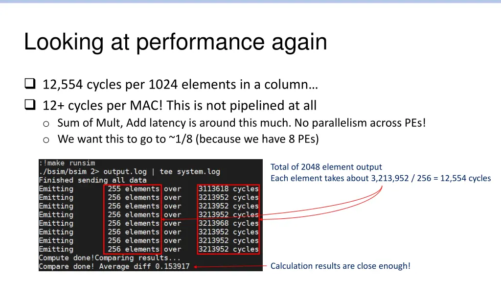 looking at performance again
