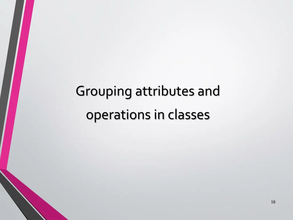 grouping attributes and