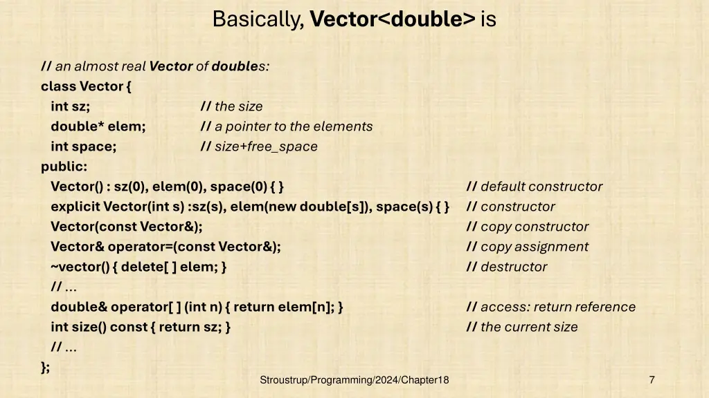 basically vector double is